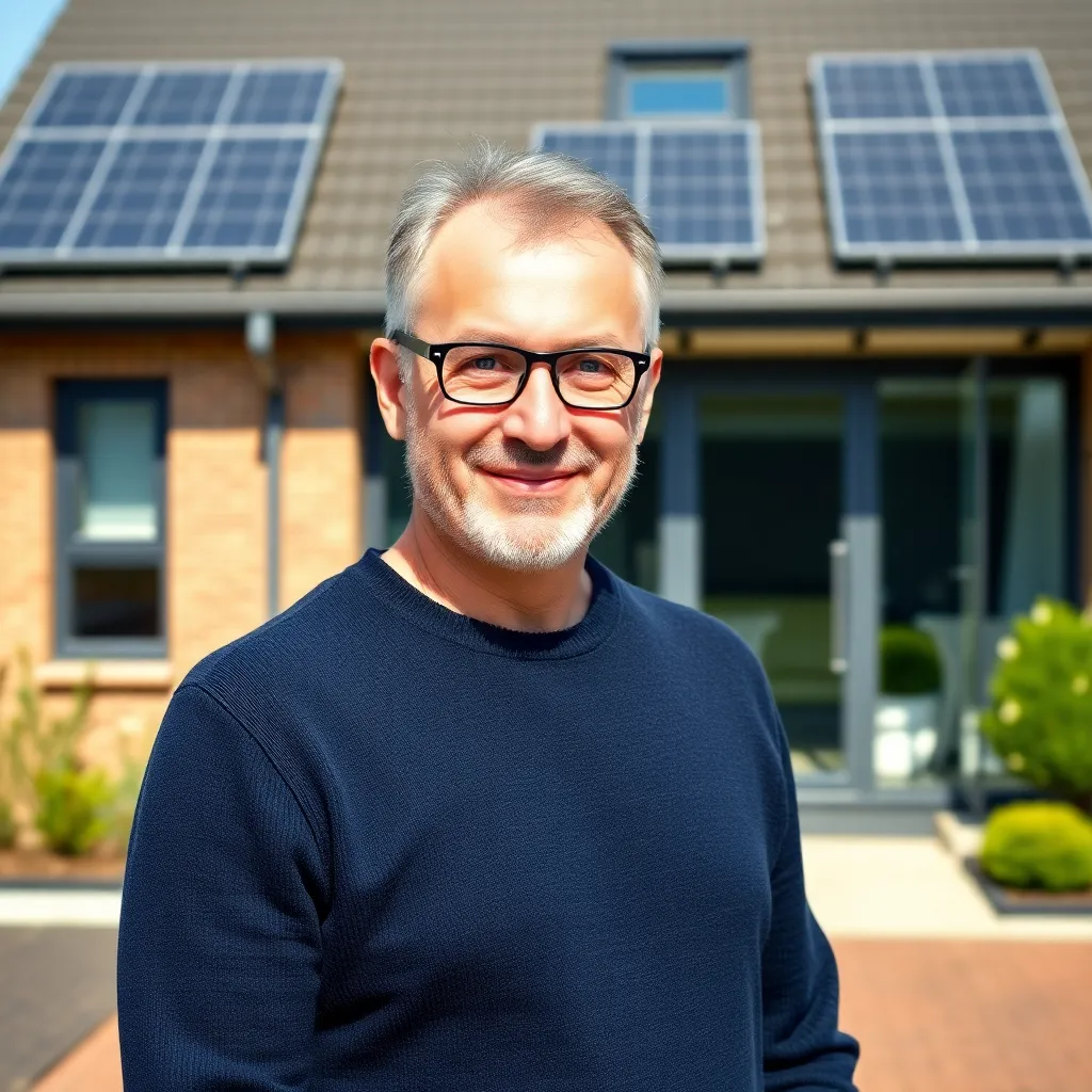 Persoon die prijzen vergelijkt in supermarkt met smartphone